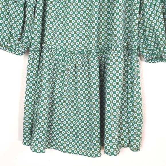 NEW Max Studio Dress Tunic Women Floral Boho Ruffle Long Balloon Sleeve XL - Picture 5 of 16